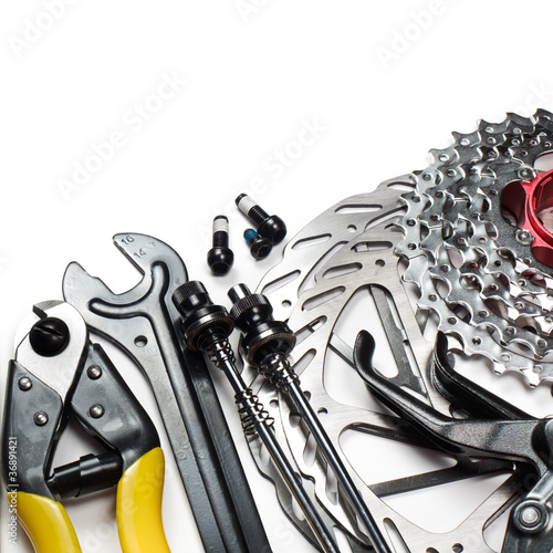 Photo: Bicycle tools and spares Bicycle tools and spares