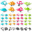 Swoosh Media Icons