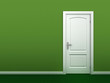 door in the green wall