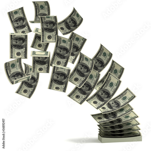 Illustration: money transfer 3d concept money transfer 3d concept