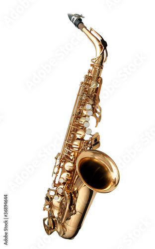 Photo: Saxophone Jazz instrument isolated Saxophone Jazz instrument isolated