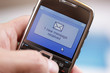 Foto: Mobile phone text message or e-mail Mobile phone text message or e-mail