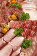 Schinken auf Platte, Partyplatte, Fleisch