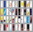 Vector: Collection Vertical banners Collection Vertical banners