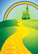 yellowbrickroadwithrainbow