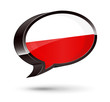 "Polish-Speaking" 3D Speech Bubble