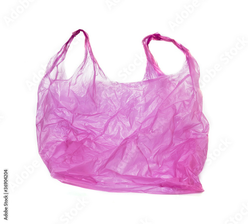 Photo: pink plastic bag pink plastic bag