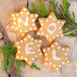 Noël, pain d'épices et branchages, format carré Noël, pain d'épices et branchages, format carré