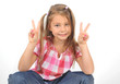 Hands with peace symbol