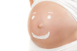 Bauch einer schönen schwangeren Frau