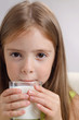 girl with milk glass
