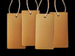 Photo: tags on black tags on black