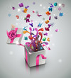 Christmas Surprise. Vector Illustration.