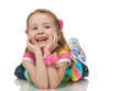 Cheerful little girl Cheerful little girl