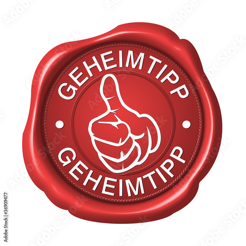 Photo: geheimtipp button siegel geheimtipp button siegel