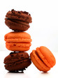 macarons chocolat, orange