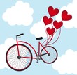 bicycle with balloons