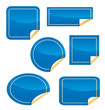 Blue stickers