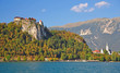 am Bleder See in den Julischen Alpen in Slowenien