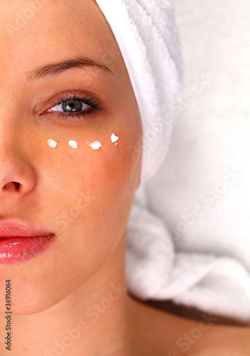 Photo: Half of a woman's face Half of a woman's face