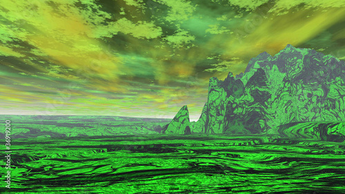 Illustration: 3D - Alien Planet 105 3D - Alien Planet 105