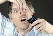 Man Trims Nose Hair