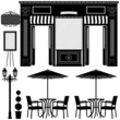 Vektor: Business Boutique Commercial Shop Store Lot Exterior Design Business Boutique Commercial Shop Store Lot Exterior Design