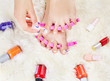 feet in toe separators feet in toe separators