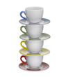 Foto: colored porcelain cups colored porcelain cups