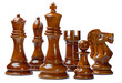 Chess isolated on white background