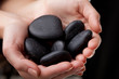 stones on a hand