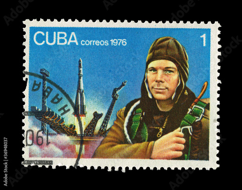 Photo: CUBA, shows correos 1976, circa 1976 CUBA, shows correos 1976, circa 1976