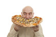 Photo: man eat pizza man eat pizza