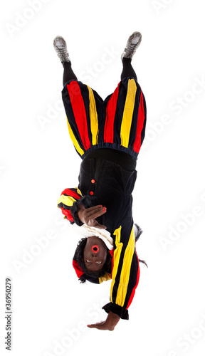 Photo: Zwarte piet ( black pete) typical Dutch character Zwarte piet ( black pete) typical Dutch character