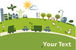 vector - green banner