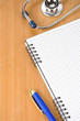 medical stethoscope with notebook medical stethoscope with notebook