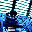 Dj mixer with headphones