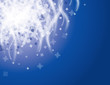 Vector: Snowy night holiday vector background. Snowy night holiday vector background.