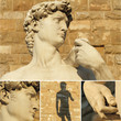 collage with David by Michelangelo, Florence