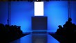 people are waiting for beginning of fashion show people are waiting for beginning of fashion show