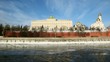 Embankment and walls of Moscow Kremlin and Ivan Great Bell Tower