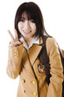 Chinese school girl portrait.