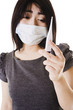Sick Chinese woman.