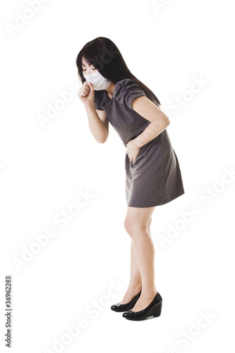 Photo: Sick Chinese woman. Sick Chinese woman.