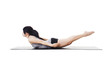 Photo: Chinese woman doing yoga. Chinese woman doing yoga.