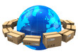 Worldwide shipping concept