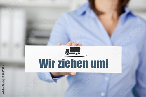 Foto : wir ziehen um wir ziehen um