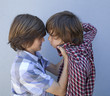 Foto: kids threatening bullying each other kids threatening bullying each other