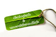 Ökologisch Plakette aus natürlichem Material