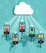 Cloud computing cell phone communication Cloud computing cell phone communication